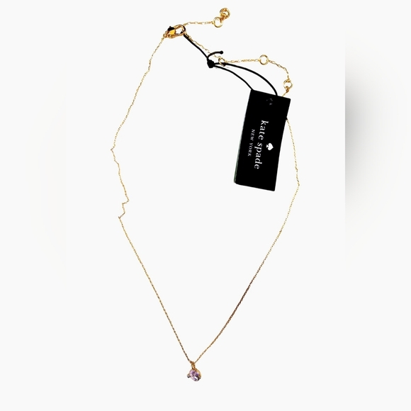 ⚡️HOST PICK⚡️Kate Spade Gold Plated Authentic Necklace Chain 16  2" crystal - Picture 1 of 5